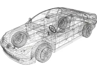 Peugeot 607 3D Model preview