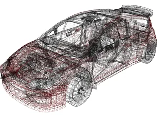 Citroen C4 WRC 3D Model preview
