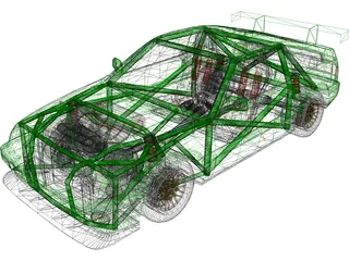 Honda CRX 3D Model preview
