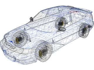 SAAB 9-3 Viggen Turbo 3D Model preview