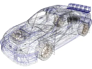 Subaru Impreza WRC (2003) 3D Model preview