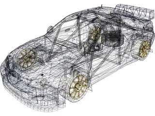 Subaru Impreza WRC (2006) 3D Model preview