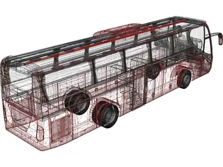 Volvo Bus 3D Model preview