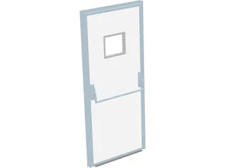Emergency Door 3D Model preview