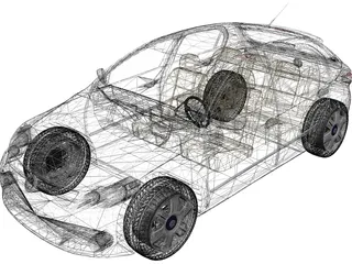 Volkswagen Gol G5 (2009) 3D Model preview