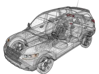 Hyundai Santa Fe (2006) 3D Model preview