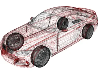 BMW 3-Series Coupe (2006) 3D Model preview