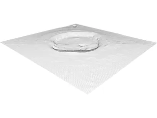 Dawes Crater 3D Model preview