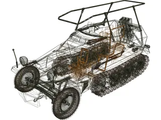 Sdkfz 250 3D Model preview