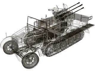 Sdkfz 7 3D Model preview