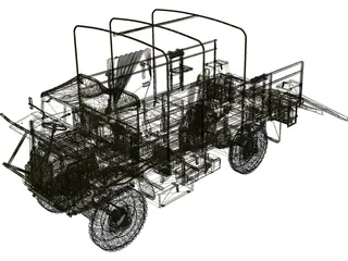 Bedford Truck 3D Model preview