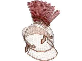 Greek Ancient Helmet 3D Model preview