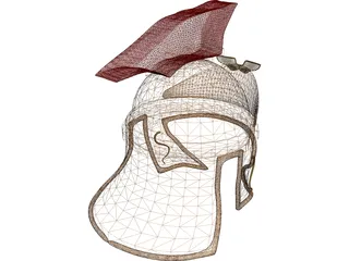 Rome Ancient Helmet 3D Model preview