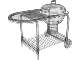 Deep Fryer BBQ Grill 3D Model preview