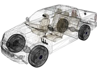 Volkswagen Amarok (2010) 3D Model preview