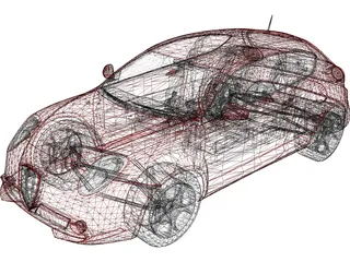Alfa Romeo Mito 3D Model preview