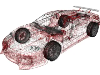 Ferrari 360 Modena [Tuned] 3D Model preview