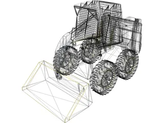 Skid Steer 3D Model preview