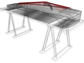 Dulcimer 3D Model preview