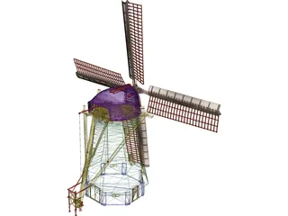 Windmill 3D Model preview