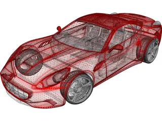 Ferrari California (2009) 3D Model preview