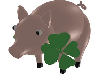 Pig 3D Model preview