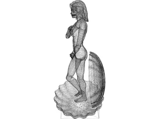 Aphrodite in Shell 3D Model preview