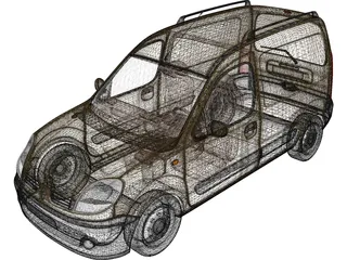Renault Kangoo II 3D Model preview