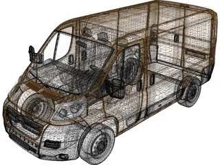 Citroen Jumper (2008) 3D Model preview