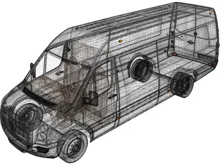 Volkswagen Crafter 3D Model preview