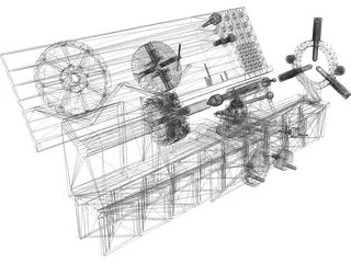 Convention Lathe 3D Model preview
