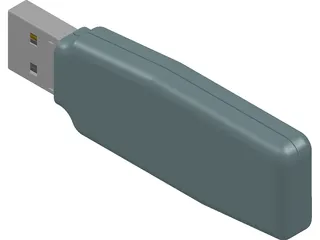 Z-Drive USB Thumbdrive 3D Model preview