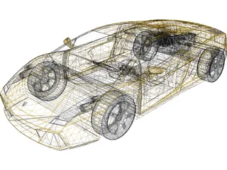 Lamborghini Gallardo 3D Model preview
