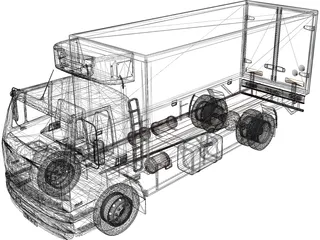 DAF Fridge 3D Model preview