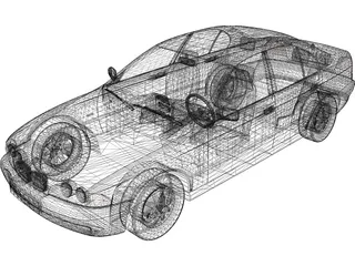 BMW 540i 3D Model preview