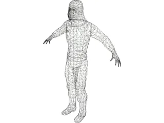Commando 3D Model preview