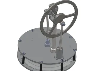 Stirling Engine 3D Model preview