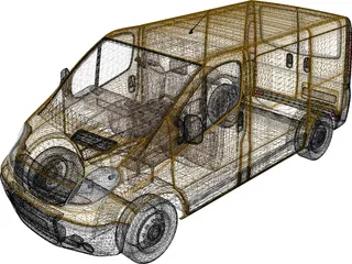 Opel Vivaro 3D Model preview