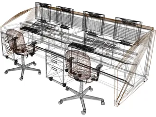 NOC Workstation 3D Model preview