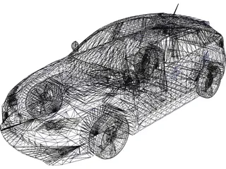 Subaru Impreza WRX STi 3D Model preview