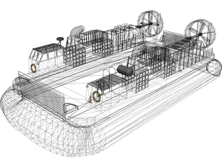 Landing Craft Air Cushion (LCAC) 3D Model preview