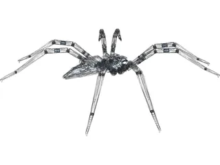 Mechanical Spider Robot 3D Model preview