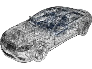 Mercedes-Benz CL65 AMG 3D Model preview