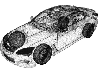 Lexus IS-F (2009) 3D Model preview