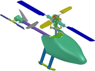 RC Helicopter 3D Model preview