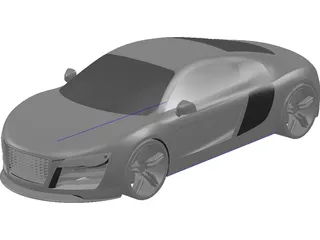 Audi R8 3D Model preview