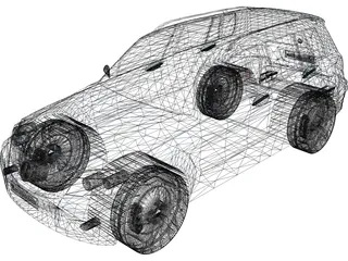 Mercedes-Benz GLK-Class 3D Model preview