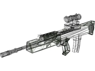 SA80 L85 Rifle 3D Model preview