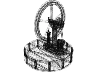 Miser Stirling Engine 3D Model preview