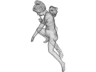 Angel Statue 3D Model preview